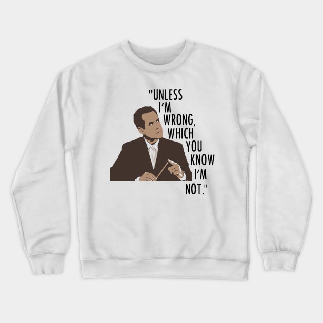 Monk Quote Crewneck Sweatshirt by mariansar